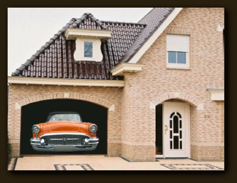 Garage II: Conceptschets voor een Trompe-l'oeil Schildering 
